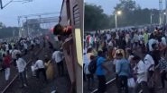 Karnataka: Train Halted, Passengers Flee After Brake Binding Causes Smoke on Hassan&ndash;Solapur Express Near Martur Station in Kalaburgi (Watch Video)