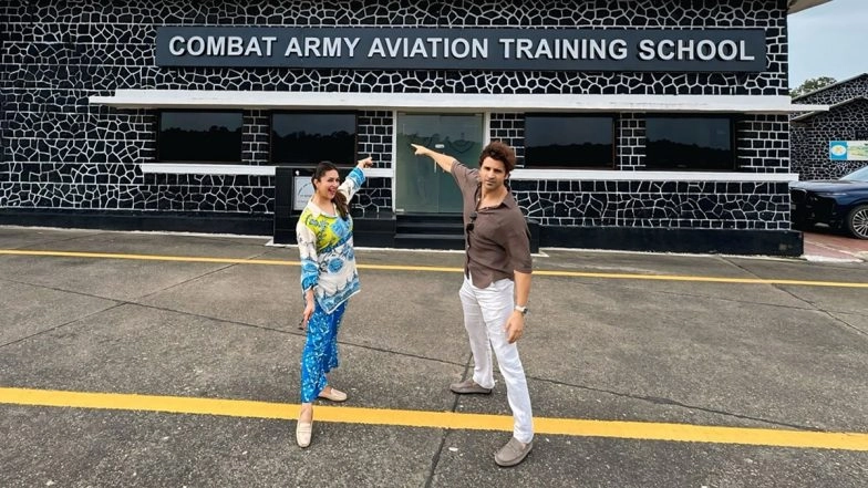 Divyanka Tripathi Reveals She &lsquo;Once Dreamt of Wearing the Uniform&rsquo;, Visits Aviation Training School in Nashik With Husband Vivek Dahiya on Kargil Vijay Diwas 2025