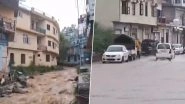 Jammu and Kashmir Schools Holiday: Flood-Like Situation in Rajouri After Dharhali and Saktoh Rivers Witnesse Rise in Water Levels Due to Heavy Rains; Schools Closed (Watch Videos)