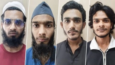 Gujarat ATS Busts Al-Qaeda Module, 4 Arrested for Radicalising Youth, Promoting Jihad and Inciting Violence Online (See Pics and Video)