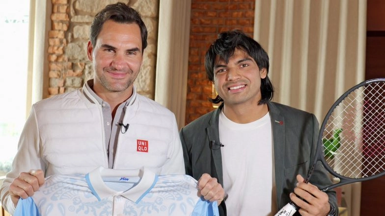 Neeraj Chopra Praises Tennis Legend Roger Federer, Says &lsquo;He Is Very Inspiring Both in the Way He Plays and as a Human Being&rsquo; (Watch Video)