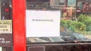 ‘We Are Serving Only Veg’: KFC Puts Up Notice After Hindu Raksha Dal Members Forcefully Shut Outlet in Ghaziabad Over Meat Sale During Sawan