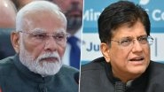PM Modi&rsquo;s UK Trip: Piyush Goyal To Accompany PM Narendra Modi From July 23 to 24 to Britain for Signing of Free Trade Pact