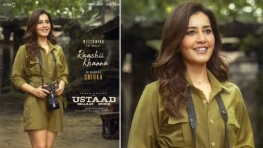‘Ustaad Bhagat Singh’: Raashii Khanna’s First Look As Shloka From Pawan Kalyan’s Upcoming Telugu Film Unveiled (See Poster)