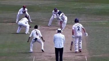 Yuzvendra Chahal Bowls Ripper To Remove Ekansh Singh During Kent vs Northamptonshire Country Championship 2025 Match (Watch Video)