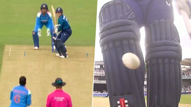 Tammy Beaumont Escapes Obstructing the Field Appeal at Lord’s During ENG-W vs IND-W 2nd ODI 2025, Evokes Memories of 2022 Deepti Sharma Incident (Watch Video)