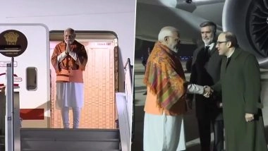 PM Modi in Argentina: Prime Minister Narendra Modi Arrives at Ezeiza International Airport in Buenos Aires for 3rd Leg of 5 Nation Visit (See Pics and Video)