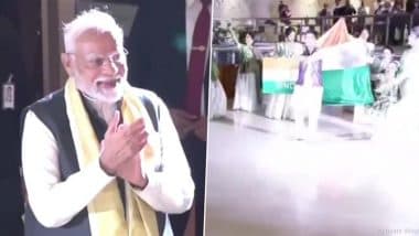 PM Modi in Brazil: Indian Diaspora Member Welcome Prime Minister Narendra Modi With ‘Operation Sindoor’-Themed Cultural Performance (Watch Video)