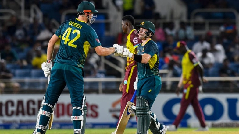 Australia Beat West Indies By 8 Wickets in 2nd T20I 2025; Josh Inglis and Cameron Green Play Destructive Knocks As Aussies Take 2-0 Lead