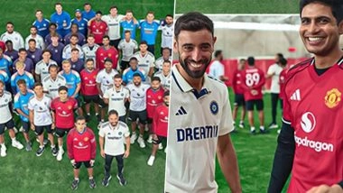 IND vs ENG 2025: India National Cricket Team Meets Manchester United Players Ahead of Old Trafford Test