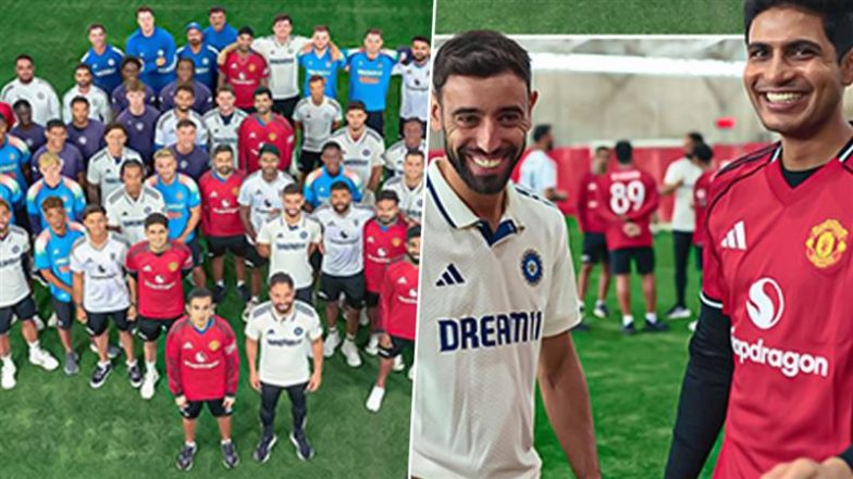 IND vs ENG 2025: India National Cricket Team Meets Manchester United Players Ahead of Old Trafford Test