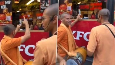 London: ISKCON Devotees Chant ‘Hare Krishna’ Outside KFC After Man Eats Chicken Inside Vegetarian Temple Restaurant, Video Goes Viral