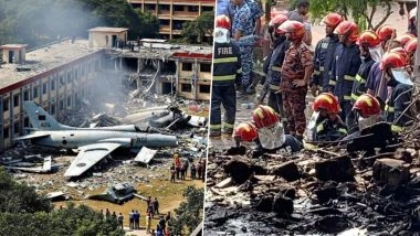 Dhaka Plane Crash Update: Death Toll From Crash of Bangladesh Air Force Training Fighter Jet Into School Building Rises to 27