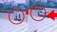 Car Racing Turns Fatal in Bhavnagar: 2 Dead, 2 Others Injured As Policeman’s Son Rams Speeding Vehicle Into Pedestrians in Gujarat; Video Surfaces