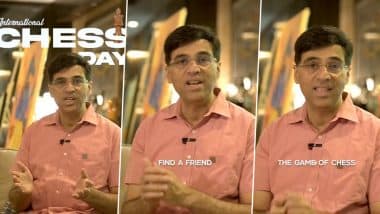 Five-Time World Champion Viswanathan Anand Urges Everyone To 'Find A Friend And Teach Them How To Play Game of Chess' On Occasion Of International Chess Day 2025 (Watch Video)