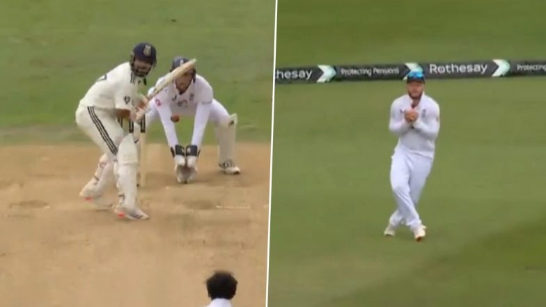 Rishabh Pant Wicket Video: Watch Star Indian Keeper-Batter Get Caught in Deep After Bat Slips From his Hand During IND vs ENG 2nd Test 2025
