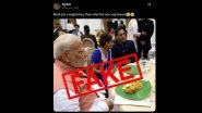 Fact Check: Was PM Narendra Modi Served Mutton Biryani at Dinner Hosted by Trinidad and Tobago PM Kamla Persad-Bissessar? Digitally-Manipulated Image Circulated To Spread Fake News
