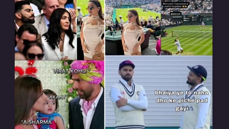 Virat Kohli – Avneet Kaur Funny Memes Go Viral! Indian Cricketer Attends Wimbledon 2025 With Wife Anushka Sharma, but Influencer’s Attendance at the Same Time Sparks ‘Algorithm Likegate’ Reels