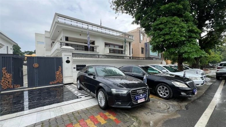 Ghaziabad: Fake Embassy Operating From Rented House Busted, Harsh Vardhan Jain Who Posed As Ambassador of Fictional Countries Arrested (Watch Videos)