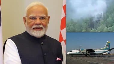 Russia Plane Crash: PM Narendra Modi Expresses Grief Over Loss of Lives After Russian An-24 Aircraft Crashes in Amur Region, Offers Condolences to Victims’ Families