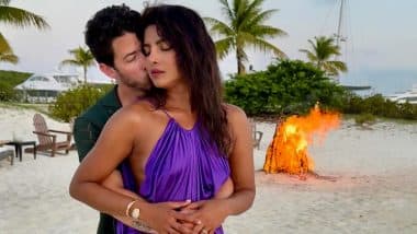 ‘Happy Birthday My Love’: Nick Jonas Shares Romantic Beach Photo With Wifey Priyanka Chopra in Belated Birthday Wish (View Post)