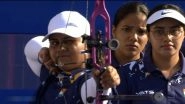 India's Parneet Kaur, Avneet Kaur, Madhura Dhamangaonkar Win Bronze Medal in Women's Compound Team Archery Event at FISU World University Games 2025 With Victory Over Great Britain