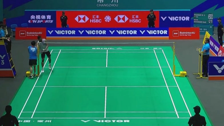 HS Prannoy Advances to China Open 2025 Second Round, Indian Shuttler Stuns Koki Watanabe With Epic Comeback Victory