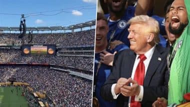 USA President Donald Trump Faces Loud Boos, Stays on Stage As Chelsea Celebrate FIFA Club World Cup 2025 Title Win Against PSG (Watch Video)