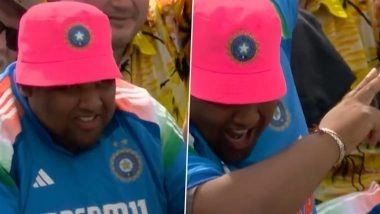 Indian Cricket Fan Performs Rayyan Arkan Dikha's Viral 'Aura Farming' Dance During IND vs ENG 4th Test 2025, Ravi Shastri’s Commentary Adds Spice to it  (Watch Video)