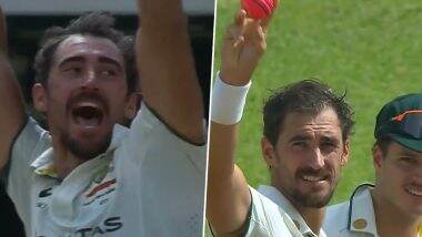 Mitchell Starc Becomes Second-Fastest Bowler To Reach 400 Test Wickets, Achieves Feat During WI vs AUS 3rd Test 2025 (Watch Video)