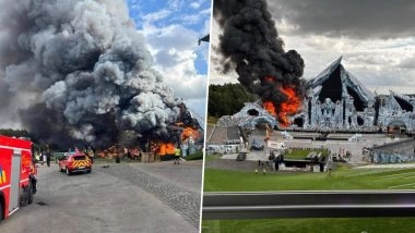 Belgium Fire: Major Blaze Engulfs Main Stage of Tomorrowland Music Festival in Boom, North of Brussels, Ahead of July 18 Opening; None Hurt (See Pics and Video)