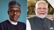 Muhammadu Buhari Dies: PM Narendra Modi Condoles Demise of Former Nigerian President, Says &lsquo;Deeply Saddened&rsquo;