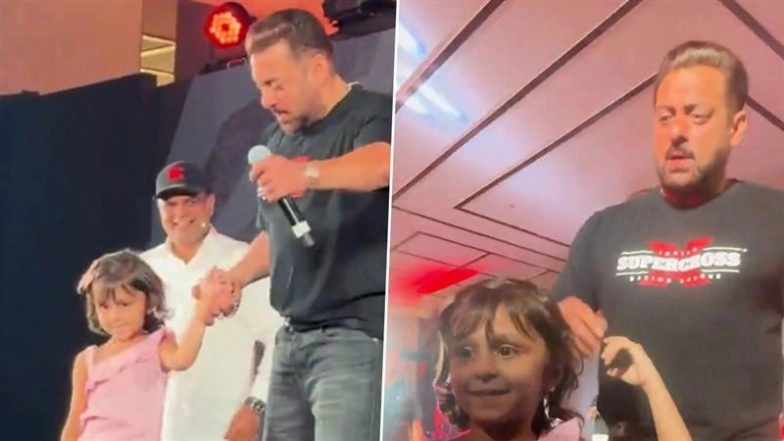 ISRL 2025: Salman Khan’s Sweet Gesture Towards Little Fan Amaira at Indian Supercross Racing League Launch Wins the Internet (Watch Video)