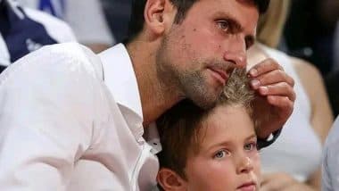 Wimbledon 2025: Stefan Djokovic, Novak Djokovic’s 11-Year-Old Son Collects Tennis Stars’ Autographs, But Not His Dad’s (Watch Video)