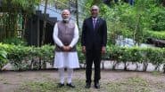 PM Modi Maldives Visit: Prime Minister Narendra Modi Continues To Expand ‘Ek Ped Maa Ke Naam’ Initiative Globally With Tree Plantation (See Pics and Video)