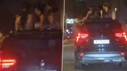 Kandivali Stunt Video: 3 Intoxicated Girls Dance Through SUV Sunroof As Man Performs Dangerous Stunts; Mumbai Traffic Police Respond to Viral Clip