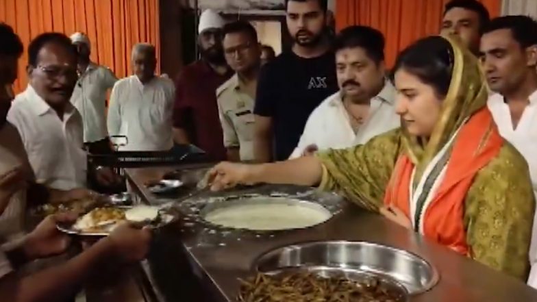 ‘Proud a Muslim Woman MP Can Serve Shiva Devotees’: Kairana MP Iqra Hasan Attends Kanwar Event in Saharanpur (Watch Video)