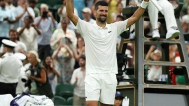 How To Watch Alex de Minaur vs Novak Djokovic Wimbledon 2025 Live Streaming Online: Get Live TV Telecast Details of Men's Singles Round of 16 Tennis Grand Slam Match?