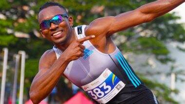 Animesh Kujur Breaks 100M National Record in Dromia International Sprint and Relays Meeting 2025 (Watch Video)