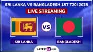 Sri Lanka vs Bangladesh Live Streaming Online, 1st T20I 2025: How To Watch SL vs BAN Cricket Match Free Live Telecast on TV?