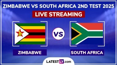 Zimbabwe vs South Africa Live Streaming Online, 2nd Test 2025: How To Watch ZIM vs SA Cricket Match Free Live Telecast on TV?