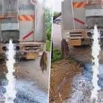 ‘Fake Milk’ Found in Agra: UPFDA Destroys Adulterated Milk From Seized Tanker in Uttar Pradesh, Video Surfaces