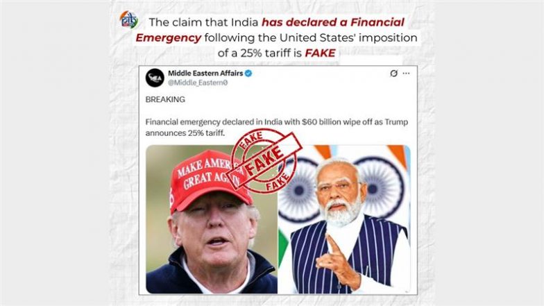 PIB Debunks Fake Claim of Financial Emergency in India