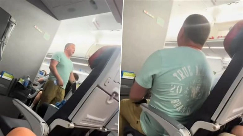 Chaos in the Sky: Man Claims to Work for Kodak Black, Offers USD 100 to Sit in Cockpit and Threatens Crew Over Lost Phone Charger on American Airlines Flight; Video Goes Viral