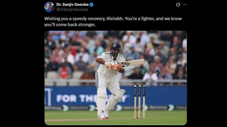 'You’ll Come Back Stronger' LSG Owner Sanjiv Goenka Hopes For Rishabh Pant’s Speedy Recovery After Latter Picks Up Injury in IND vs ENG 4th Test 2025