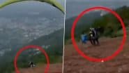 Dharamshala Paragliding Death: 27-Year-Old Gujarat Tourist Falls to Death As Glider Crashes Shortly After Takeoff at Indrunag Site in Himachal Pradesh, Video Surfaces