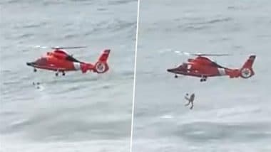 US Coast Guard Rescues 11-Year-Old Girl Swept Away Near California Beach, Video Surfaces
