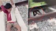 Odisha Youths Flirt With Death for Viral Reel: Boy Lies on Railway Tracks As Train Passes Overhead in Boudh; Arrested With 2 Others After Video Goes Viral