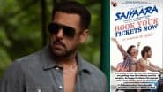‘Saiyaara’: Bollywood Superstar Salman Khan Shares Joy Over Industry’s Support for Newcomers Ahaan Panday and Aneet Padda, Says ‘So Happy for Them’