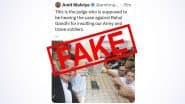 Did Lucknow Court Judge Take Selfie With Rahul Gandhi During Hearing of Indian Army ‘Defamation’ Case? BJP’s Amit Malviya’s Claim Found Fake in Fact Check